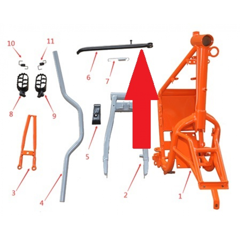 side stand - 1200w & 2000w Electric Dirt Bike
