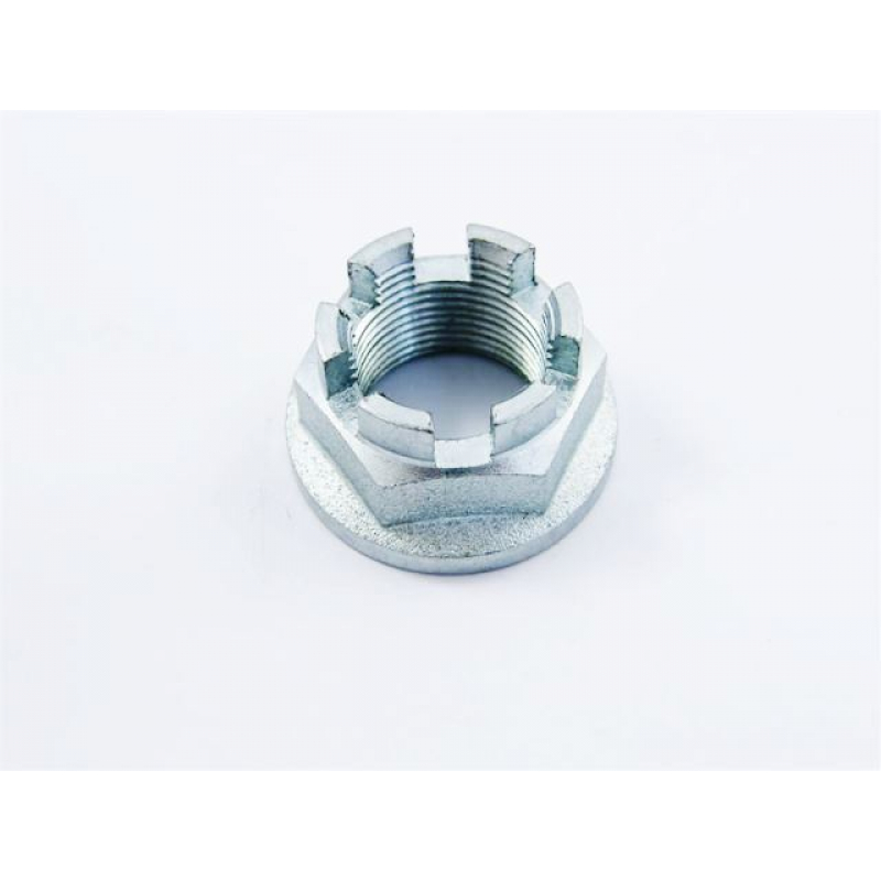 NUT CASTLE M18*1.5 (FRONT AXLE)