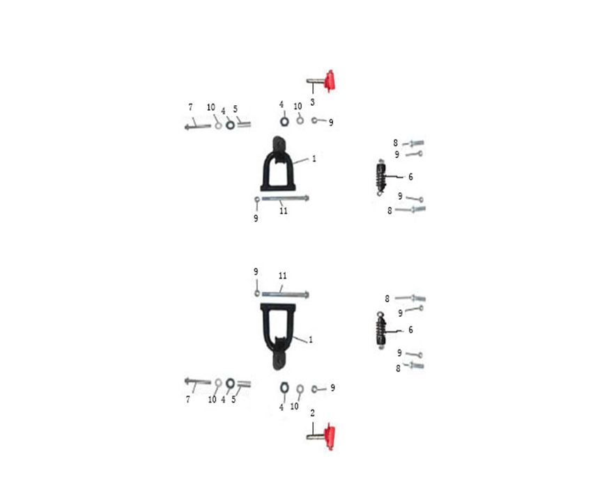 1000W Electric Quad Front Shock Absorber