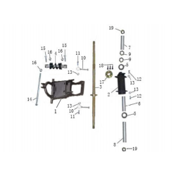 1000W Electric Quad Rear Axle Housing 
