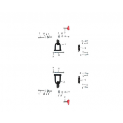 1000W Electric Quad Left Knuckle - Red 