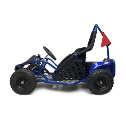 1000w Kids Electric Go Kart - Blue