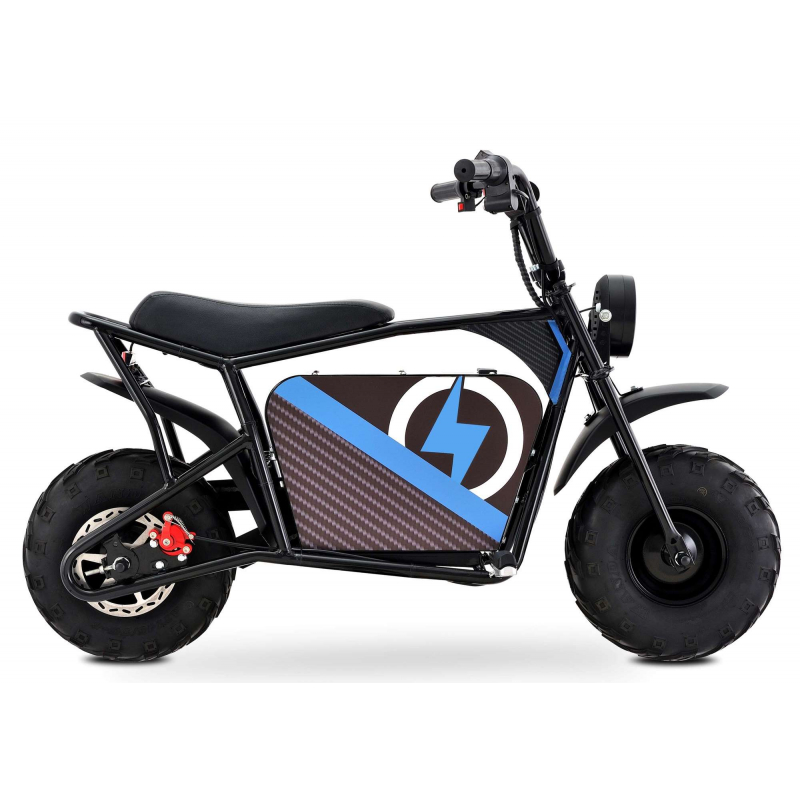 1000w Kids Electric Ride On Monkey Bike - Blue