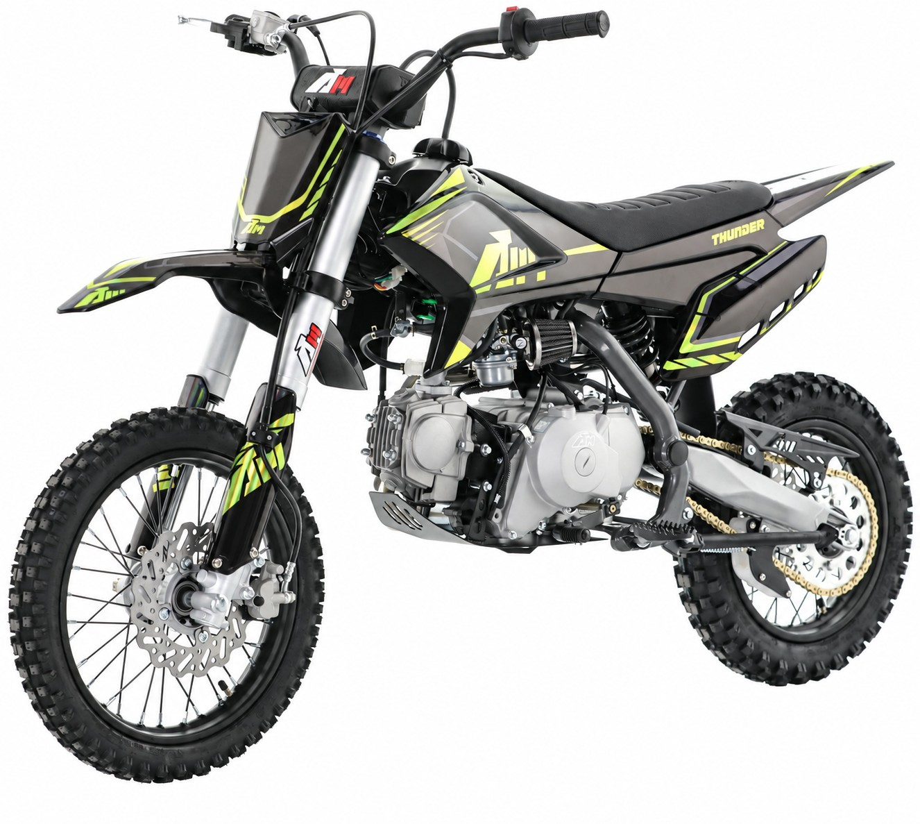 110cc RFN Racing&trade; Thunder Pro Semi Auto Pit Bike 14/12" - Black