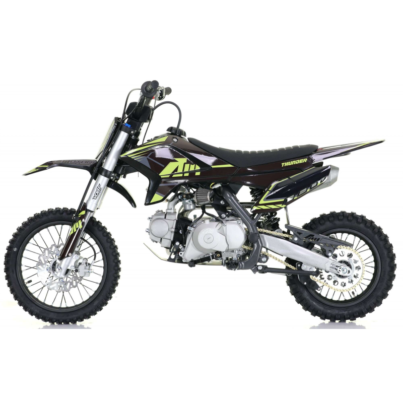 110cc RFN Racing™ Thunder Pro Semi Auto Pit Bike 14/12" - Black