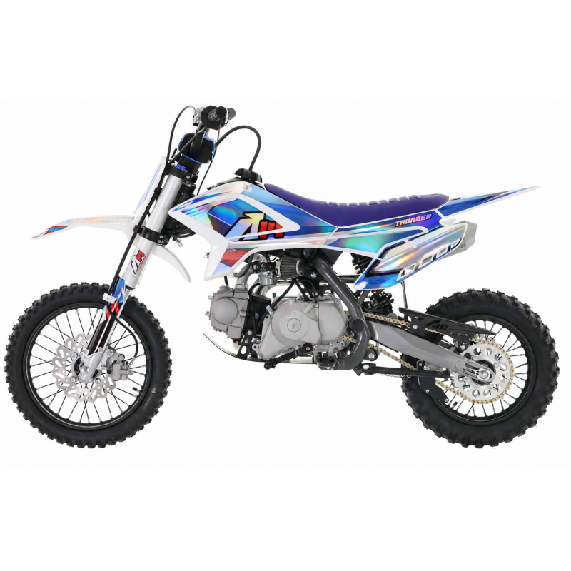 110cc RFN Racing&trade; Thunder Pro Semi Auto Pit Bike 14/12" - Blue