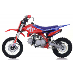 110cc RFN Racing™ Thunder Pro Semi Auto Pit Bike 14/12" - Red & Blue
