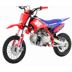 110cc RFN Racing&trade; Thunder Pro Semi Auto Pit Bike 14/12" - Red & Blue