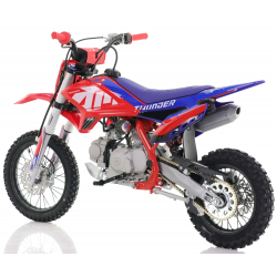 110cc RFN Racing&trade; Thunder Pro Semi Auto Pit Bike 14/12" - Red & Blue