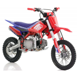 110cc RFN Racing&trade; Thunder Pro Semi Auto Pit Bike 14/12" - Red & Blue