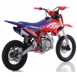110cc RFN Racing™ Thunder Pro Semi Auto Pit Bike 14/12" - Red & Blue