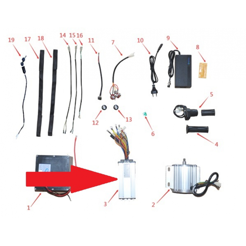 1200w 48v Brushless Controller - 1200w Electric Dirt Bike