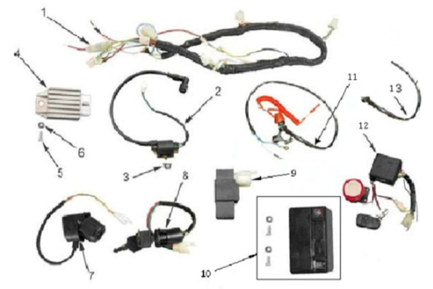 Sniper 120cc Wiring Harness