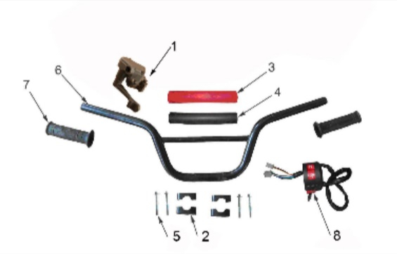 125cc Handlebar Parts