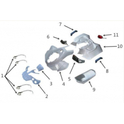 125cc Right Peg Guard Board 