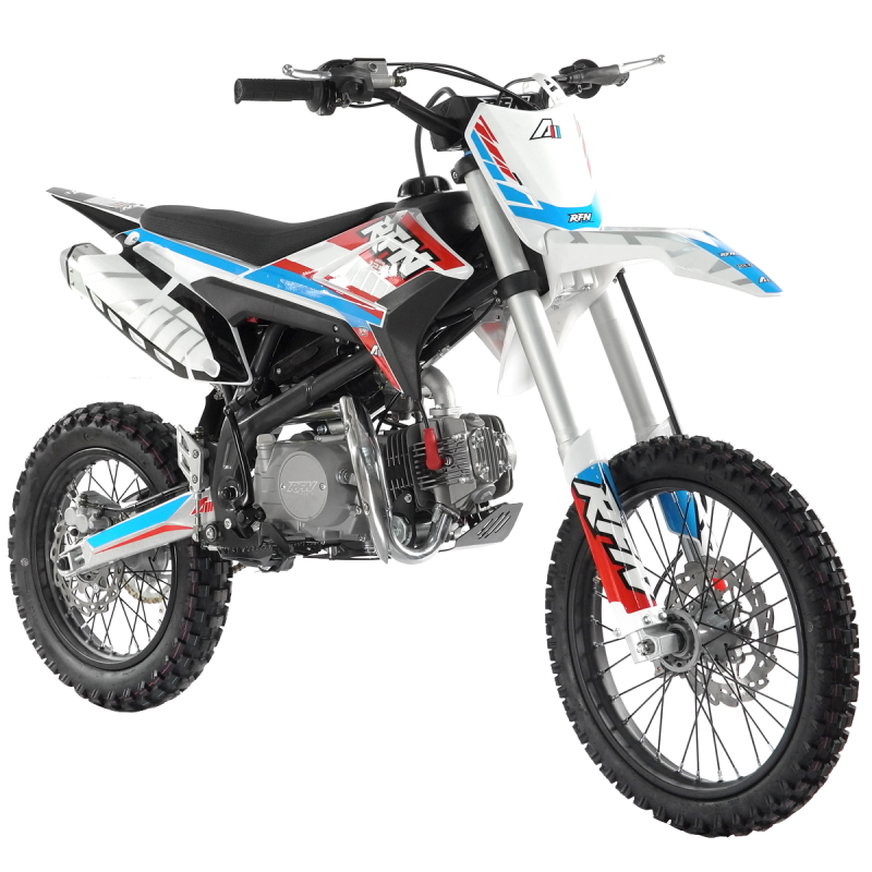 125cc RFN Thunder Dirt Bike - Big Wheel - 17"/14" - Red