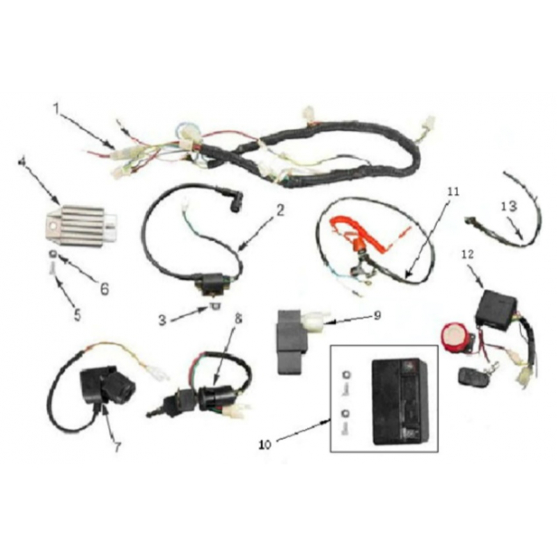 Sniper 120cc Wiring Harness | Storm Buggies