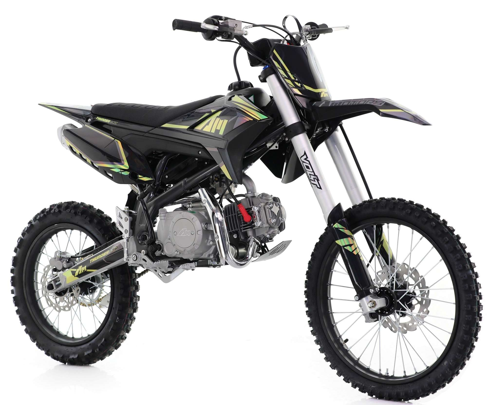 140cc RFN Thunder Dirt Bike - XL Wheel - 19"/16" - Black