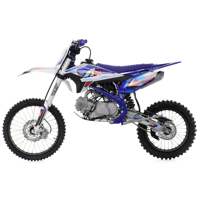 140cc RFN Thunder Dirt Bike - XL Wheel - 19"/16" - Blue