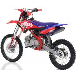 140cc RFN Thunder Dirt Bike - XL Wheel - 19"/16" - Red & Blue