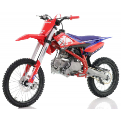 140cc RFN Thunder Dirt Bike - XL Wheel - 19"/16" - Red & Blue