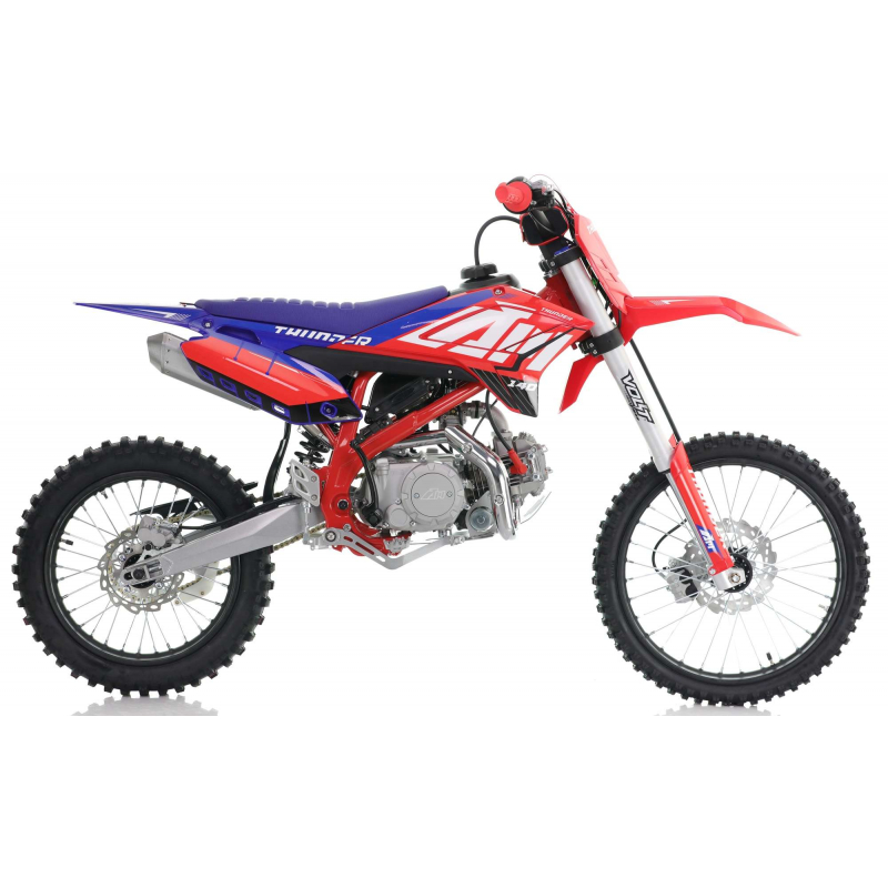 140cc RFN Thunder Dirt Bike - XL Wheel - 19"/16" - Red & Blue