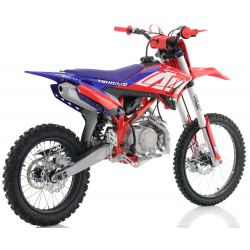 140cc RFN Thunder Dirt Bike - XL Wheel - 19"/16" - Red & Blue