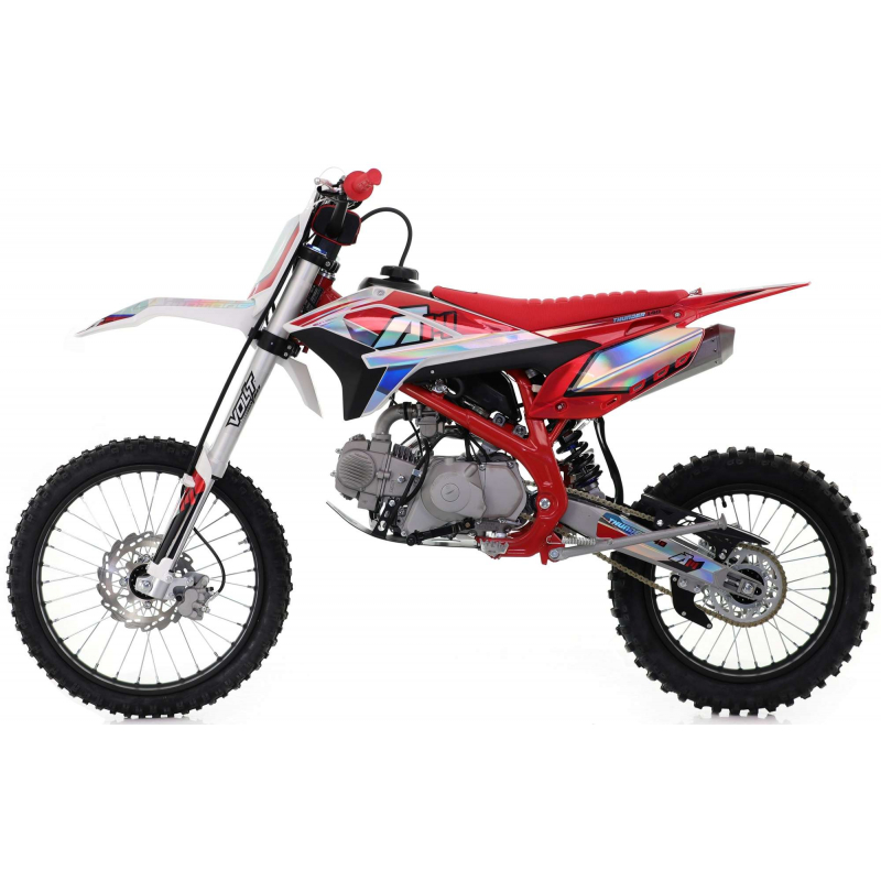 140cc RFN Thunder Dirt Bike - XL Wheel - 19"/16" - Red