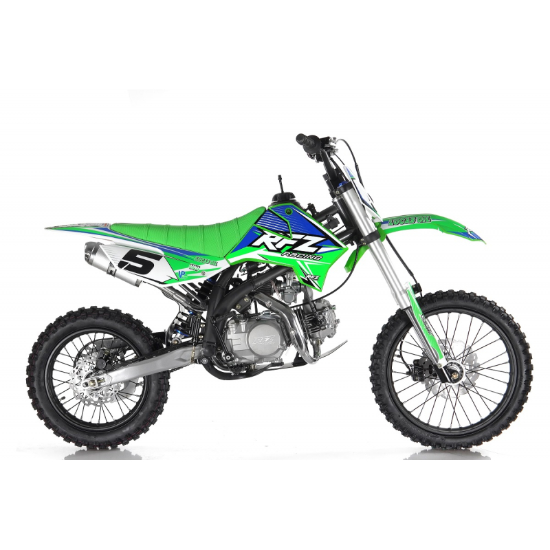 140cc RFZ RACING™ Jaguar Big Wheel 17/14" Dirt Bike - Green