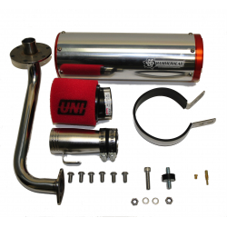 150cc Performance Exhaust Complete Kit - Orange (Fits GTS150 & Similar 150cc Machines)