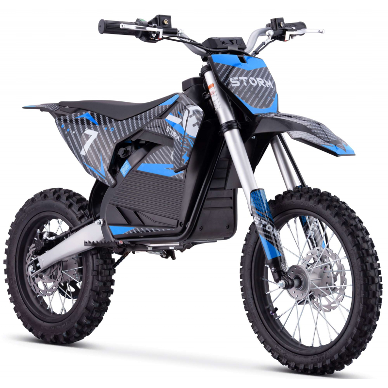 2000w 60v Electric Dirt Bike 14/12 - Blue