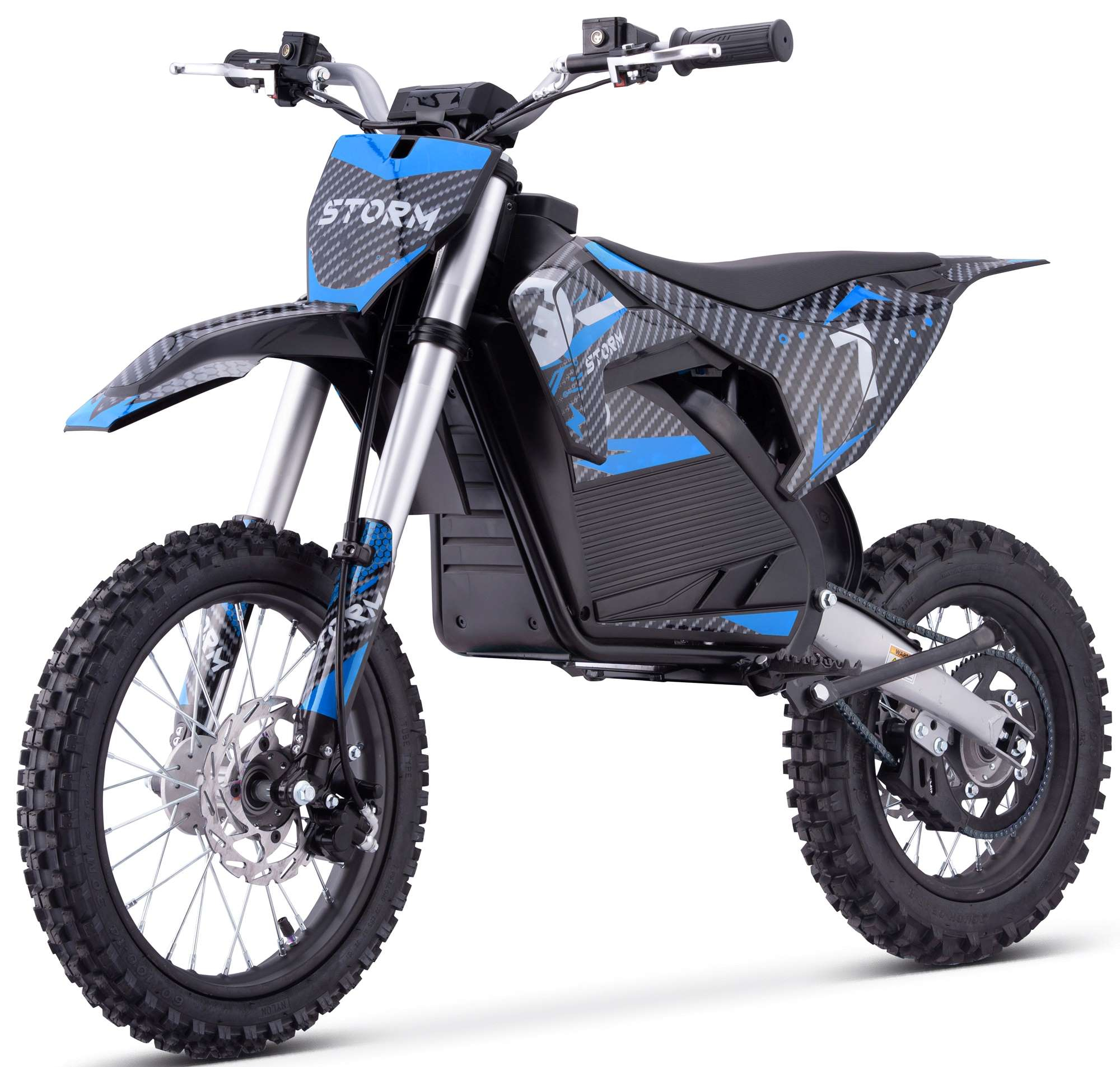 2000w 60v Electric Dirt Bike 14/12 - Blue