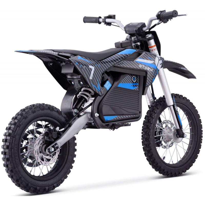 2000w 60v Electric Dirt Bike 14/12 - Blue
