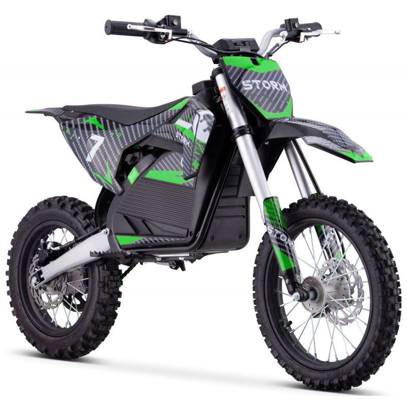 2000w 60v Electric Dirt Bike 14/12 - Green