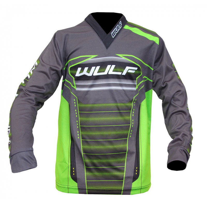 2024 Wulfsport Corsair Kids Race Shirt - Green