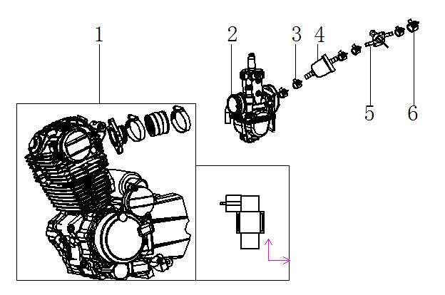 250cc Zongshen Manual Engine - Thunder 250cc Dirt Bike