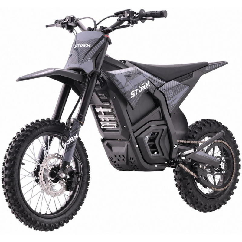 3000w 48v Electric Dirt Bike 14/12 - Black
