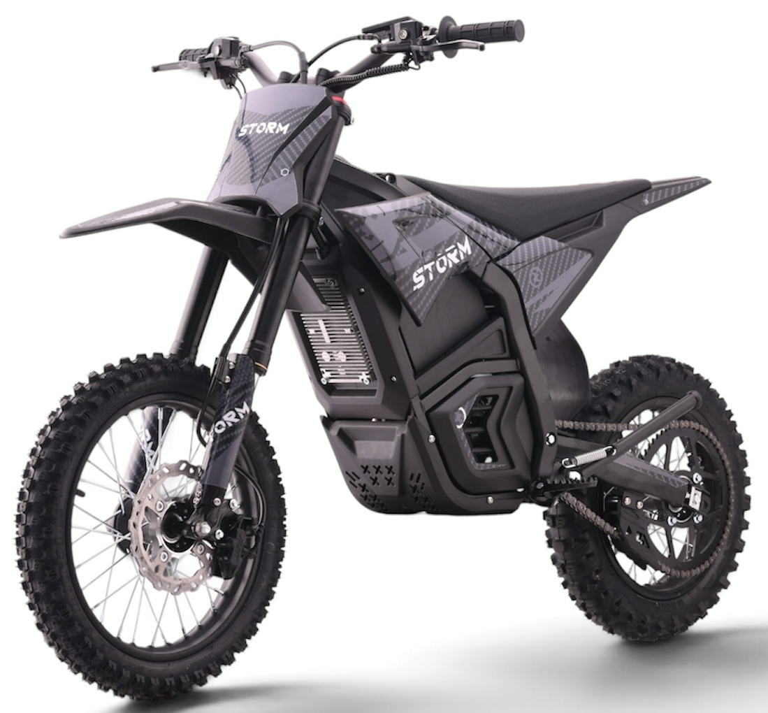 3000w 48v Electric Dirt Bike 14/12 - Black