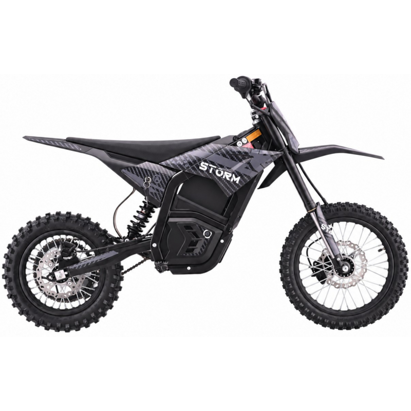 3000w 48v Electric Dirt Bike 14/12 - Black
