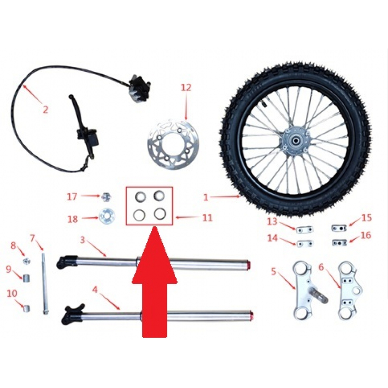 Cone Bearings (Pair) - 1200w & 2000w Electric Dirt Bike