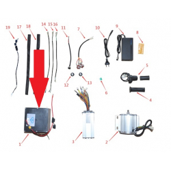 48V 14Ah Lithium Battery - 1200w Electric Dirt Bike