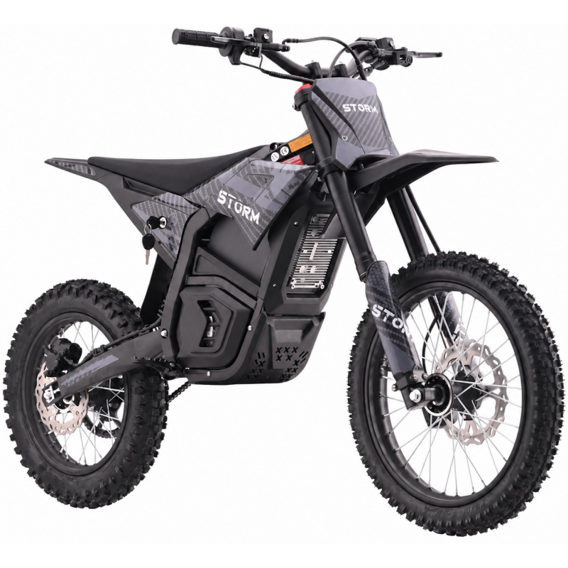 5000w 72v Electric Dirt Bike 17/14 - Black