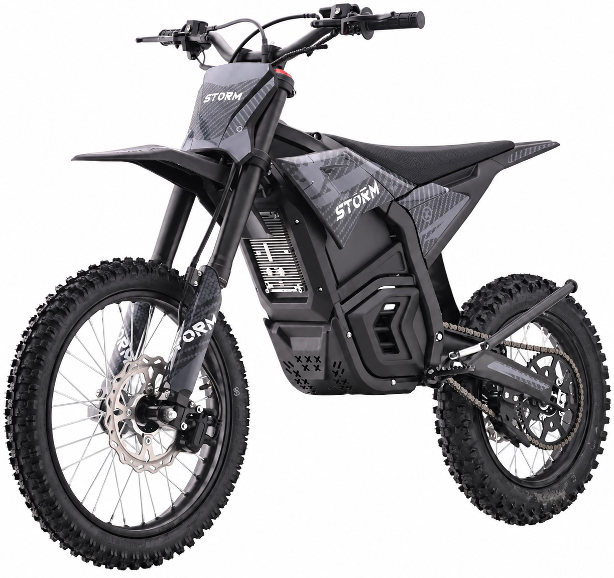 5000w 72v Electric Dirt Bike 17/14 - Black