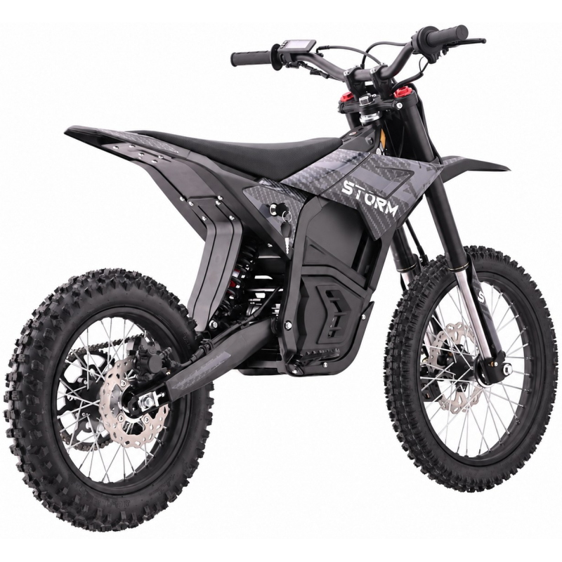 5000w 72v Electric Dirt Bike 17/14 - Black