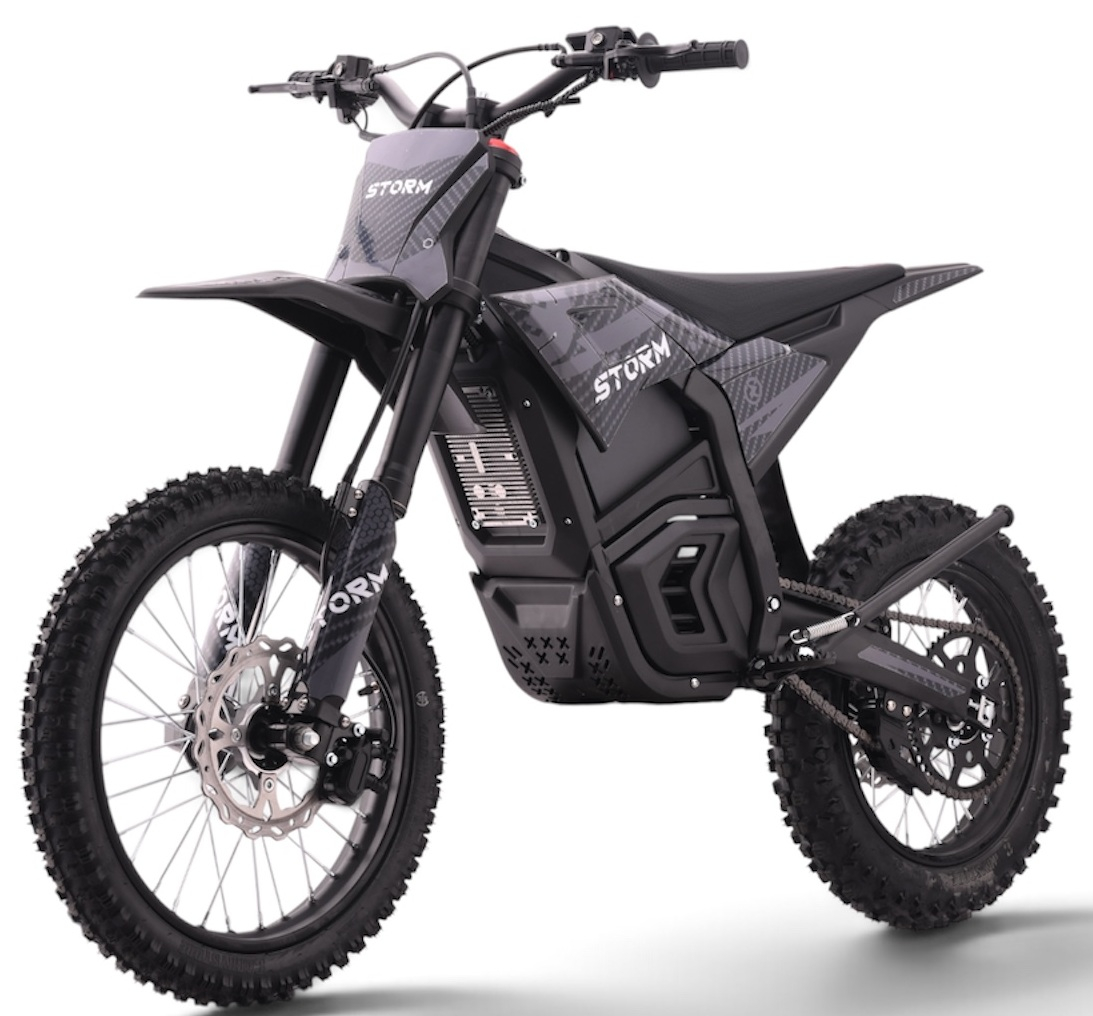 5000w 72v Electric Dirt Bike 17/14 - Black