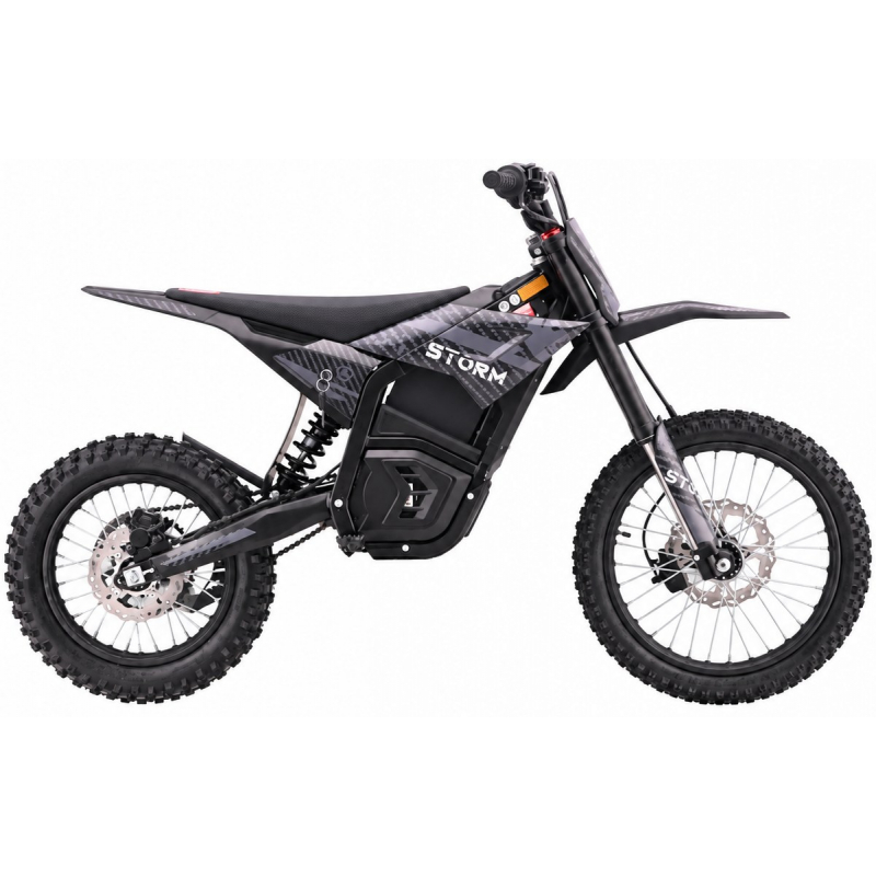 5000w 72v Electric Dirt Bike 17/14 - Black