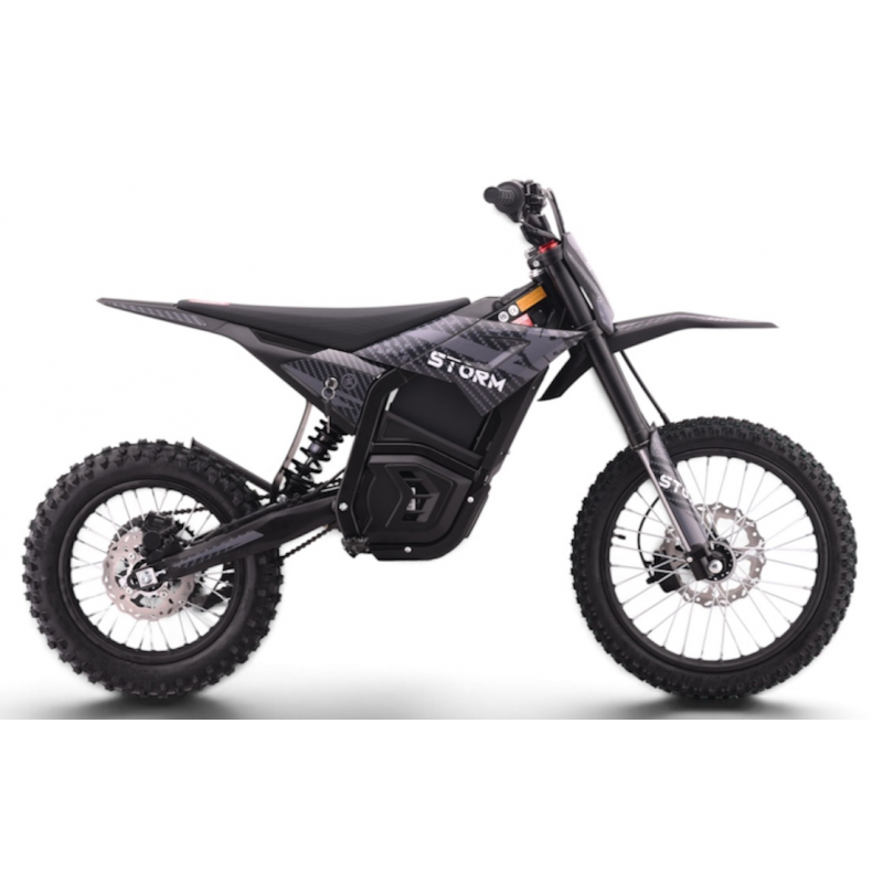 5000w 72v Electric Dirt Bike 17/14 - Black