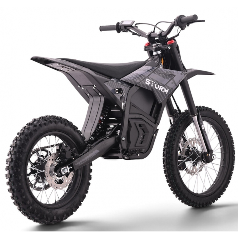 5000w 72v Electric Dirt Bike 17/14 - Black