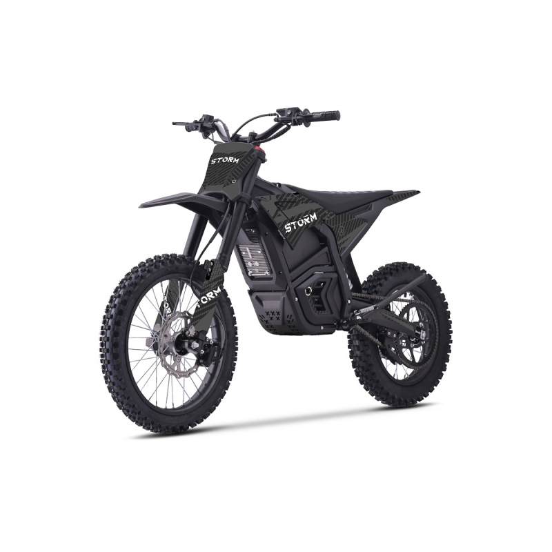 5000w 72v Electric Dirt Bike 17/14 - Black