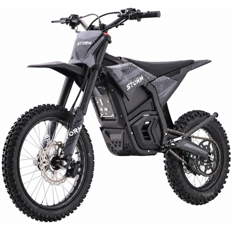 5000w 72v Electric Dirt Bike 17/14 - Black